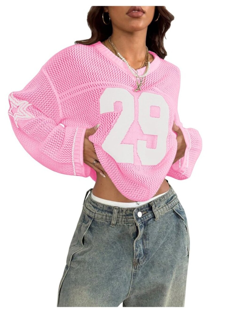 Women's Y2k Crochet Tops Jersey Shirts Graphic Going Out Summer Outfits